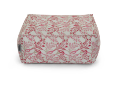 הדום בעיצוב מלבן דגם Piemonte עיצוב פרחים אדומים