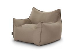 פוף SICILIA Outdoors טכנולוגיית נוחות עמידה לשימוש חוץ בגוון מוקה