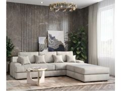 מערכת ישיבה תלת מושבית 2.8 מטר דגם לקסוס בגוון שמנת