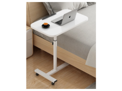 שולחן צד- אחות אילמת מתכוונן למחשב גוון לבן