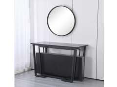 קונסולה מעוצבת נפתחת לפינת אוכל עד ל-3 מטר ברוחב 120 ס"מ דגם קיסר שחור