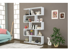 כוורת זיגזג בעיצוב מודרני דגם ורד בגוון לבן מט