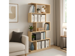 כוורת זיגזג בעיצוב מודרני דגם ורד בגוון אלון