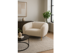 כורסה דגם ונילה בגוון שמנת