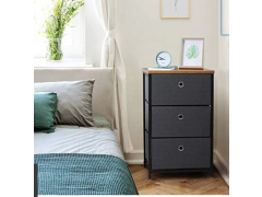 שידת מתכת עם 3 מגירות בד דגם cr376 מסדרת Siena