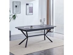 שולחן אוכל נפתח 1.8-2.7 מטר דגם ניקולס בגוון אפור בטון