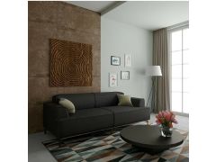 מערכת ישיבה תלת מושבי מפוארת דגם דור בגוון אפור כהה