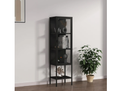 ויטרינה מעוצבת בגוון שחור דגם Ligne