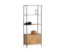 יחידת אחסון מעוצבת עם מסגרת ברזל