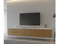 מזנון טלוויזיה 180 ס"מ בגוון עץ דגם טופז