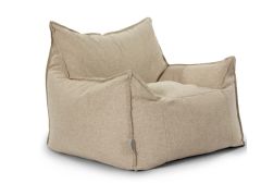 פוף SICILIA Outdoors טכנולוגיית נוחות עמידה לשימוש חוץ בגוון פשתן