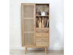 ארון אחסון משולב מגירות ופתרונות פתוחים דגם מור