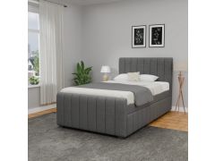 מיטה 190×90 בד רחיץ עם מיטת חבר דגם סנדי בגוון אפור