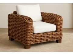 כורסא ראטן מעוצבת דגם ליון