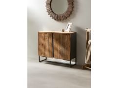 שידת עץ עם שתי דלתות דגם גרובי