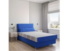 מיטת נוער 1.2 חשמלית מפנקת עם ארגז מצעים דגם ברי בגוון כחול