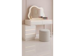 שידת איפור הכוללת מראה והדום דגם may