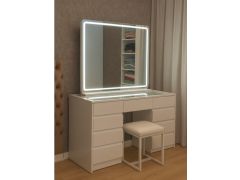 שידת איפור עם מראה לד דגם אליס