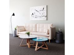 ספה מבד אריג אורך 300 ס"מ דגם דובאי גוון בז'