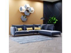 סלון פינתי מפואר דגם נבאדה שזלונג צד שמאל