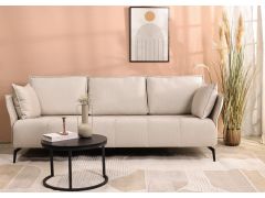 ספה תלת מושבית 190 ס"מ בגוון בז' דגם WING